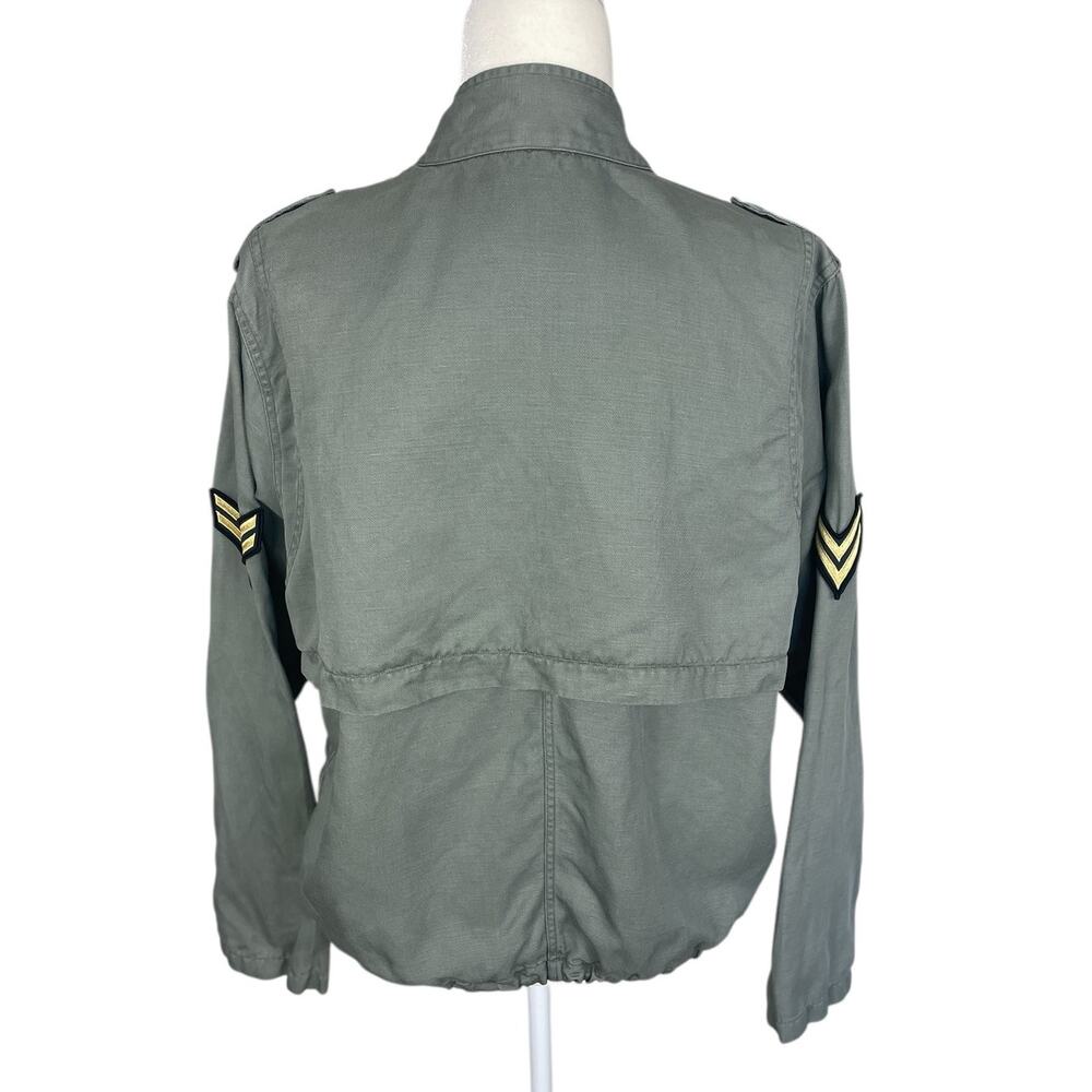 Rails Rowan Military Bomber Jacket Linen Tencel G… - image 5